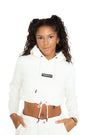 Off-Duty Cropped Hoodie - Ivory
