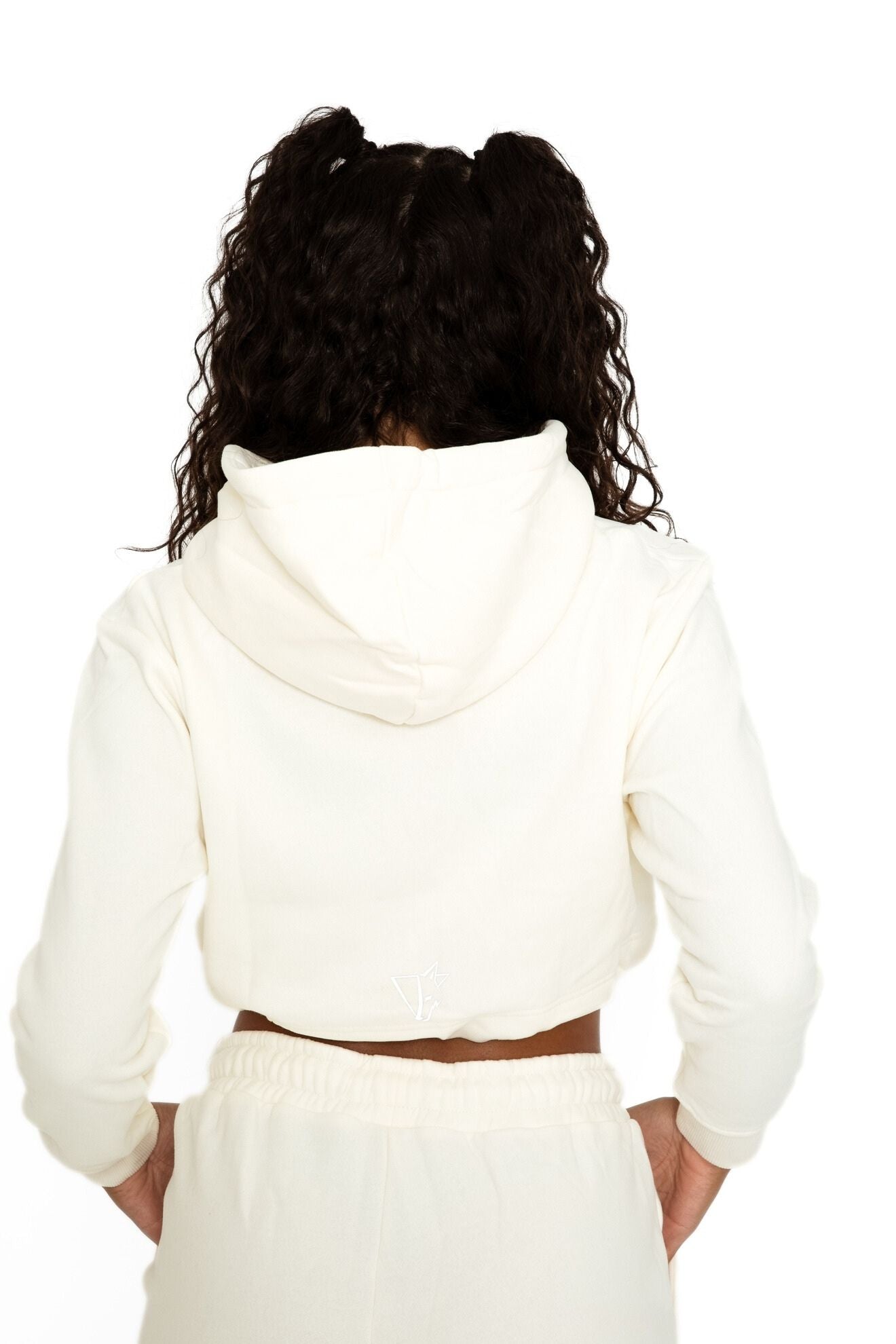 Off-Duty Cropped Hoodie - Ivory